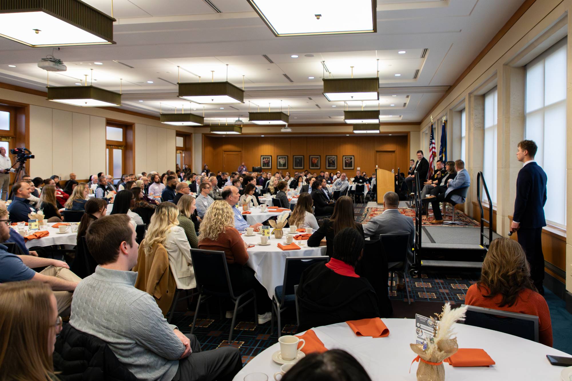 Participants at the Secchia Breakfast Lecture Nov 21, 2024